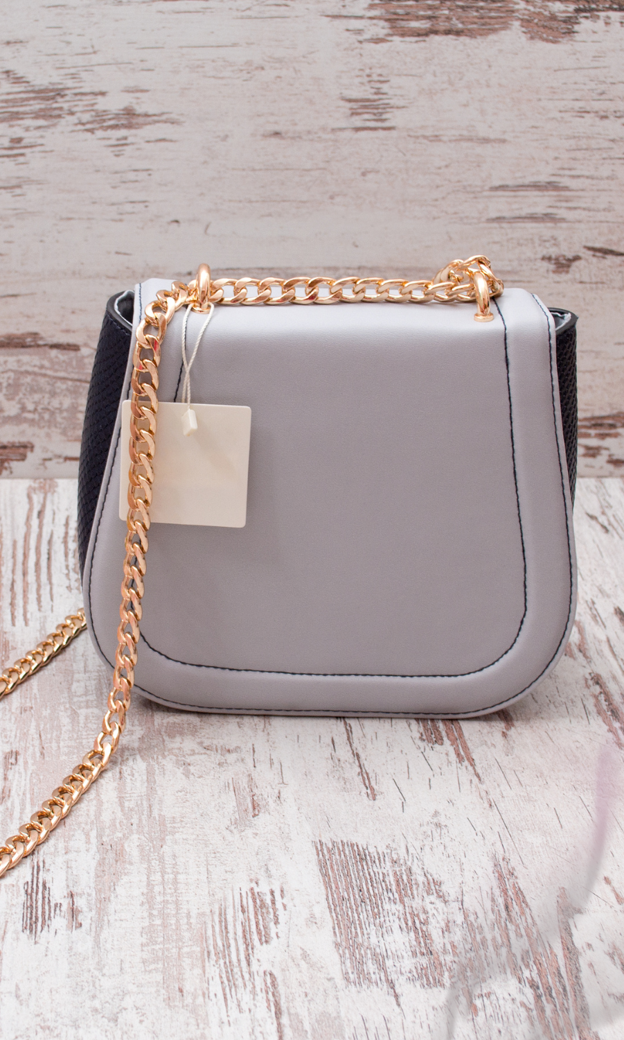 Grey sling bag